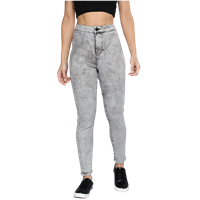 Harvard Women Grey Melange High Rise Super Skinny Fit Stretchable Jeans