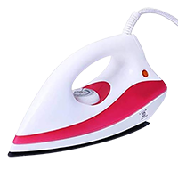 Chartbusters Dry Iron with Non-Stick Coated Soleplate