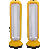 Pigeon 3 W LED Set of 2 3 Lantern Emergency Light  (Yellow)