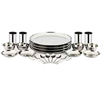 Pigeon Pack of 24 Stainless Steel Sparkle Dinner Set 