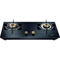 Prestige EURO Glass Top Powder Coated Body with Toughened Glass Manual Gas Stove