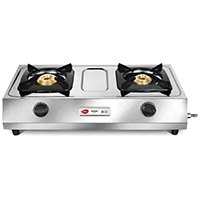 Pigeon Maxima Stainless Steel Manual Gas Stove  (2 Burners)