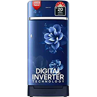 SAMSUNG 189 L Direct Cool Single Door 5 Star Refrigerator with Base Drawer with Digital Inverter(Blue)