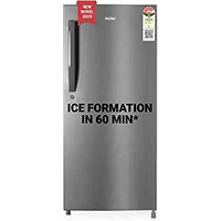 Haier 190 L Direct Cool Single Door 4 Star Refrigerator  (DAZZLE STEEL, HED-204DS-P)