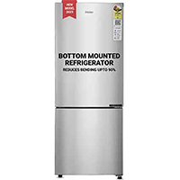 Haier 237 L Frost Free Double Door 2 Star Convertible Refrigerator  (Moon Silver, HEB-242GS-P)