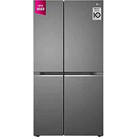 LG 655 L Frost Free Side by Side Refrigerator  (Dazzle Steel, GL-B257HDSY)