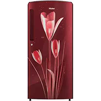 Haier 192 L Direct Cool Single Door 2 Star Refrigerator  (Red Lily, HRD-1922CRL-E)