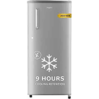 Whirlpool 184 L Direct Cool Single Door 4 Star Refrigerator  (Magnum Steel, 205 WDE PRM 4S Inv MAGNUM STEEL-Z)