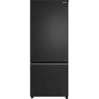 Panasonic 357 L Frost Free Double Door 2 Star Refrigerator  (Black, NR-BK415BQKN)