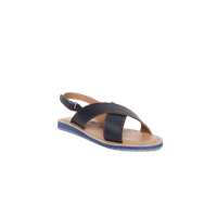 Aria Nica Boys Navy Blue Leather Comfort Sandals