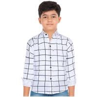 Aidan Boys Regular Fit Checkered Casual Shirt