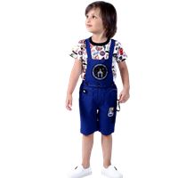 Dungaree For Boys Casual Printed Cotton Blend