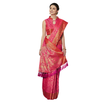 Pink Woven Design Banarasi Saree